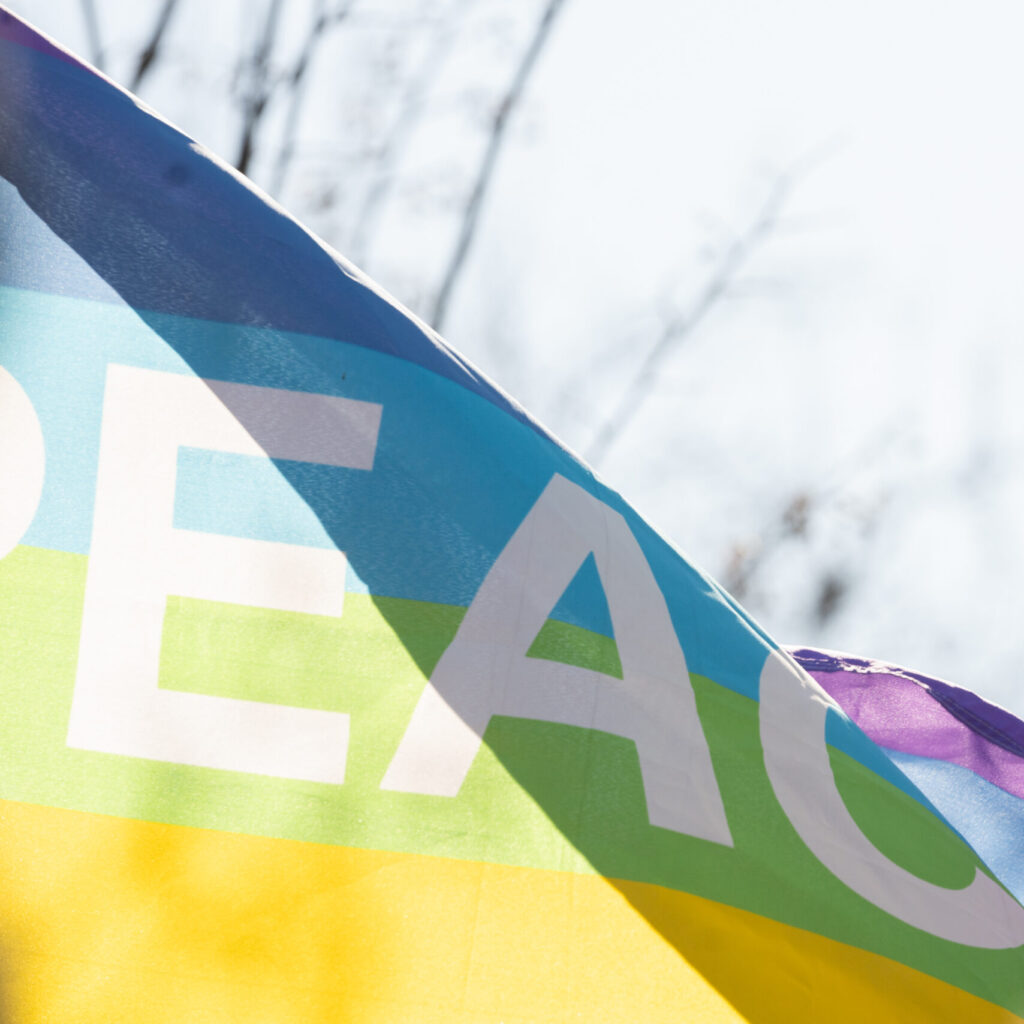 "PEACE" Fahne