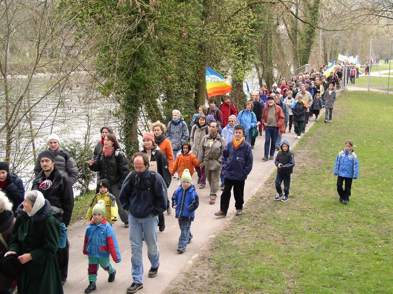 Marsch der Aare entlang