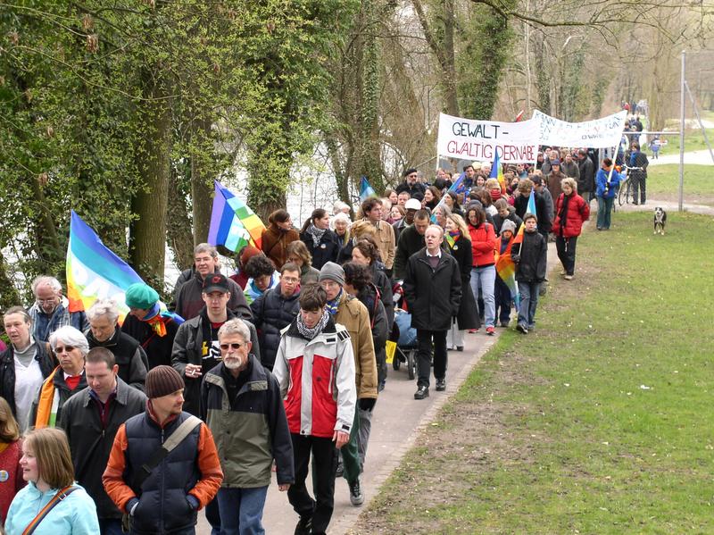 Marsch der Aare entlang